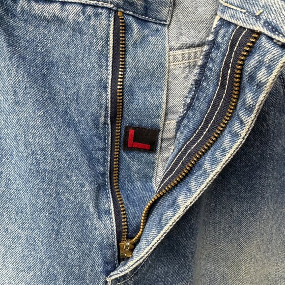 FUBU Light Wash Relaxed 90’s VTG Baggy Y2K Fit Denim Jeans Mens Size 40" X 34"‎ - Picture 9 of 14
